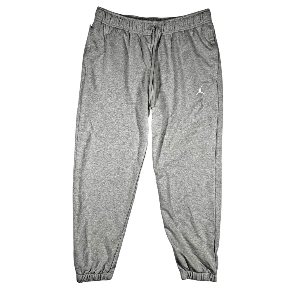 Jordan Dri-FIT Sweatpants Mens XL Gray FV8608-050 Jumpman Joggers Athletic Pants - Picture 2 of 14